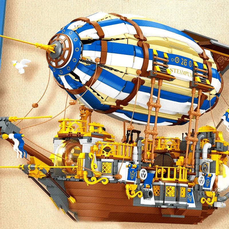 Steampunk Airship Roam the Sky 3272PCS