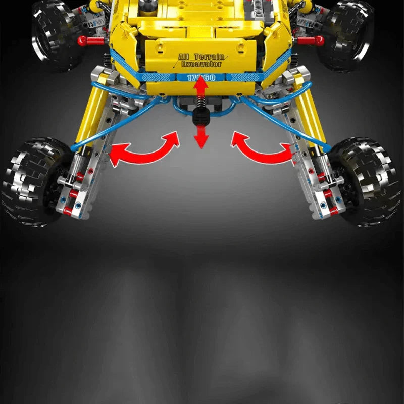 Gelände-Baggertechnik 1392 Teile