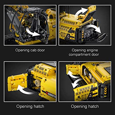 Full Function Excavator Vehicle 1702PCS