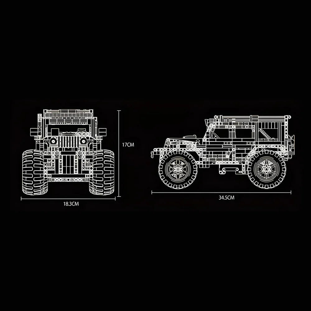 4x4 Off Roader 1287PCS