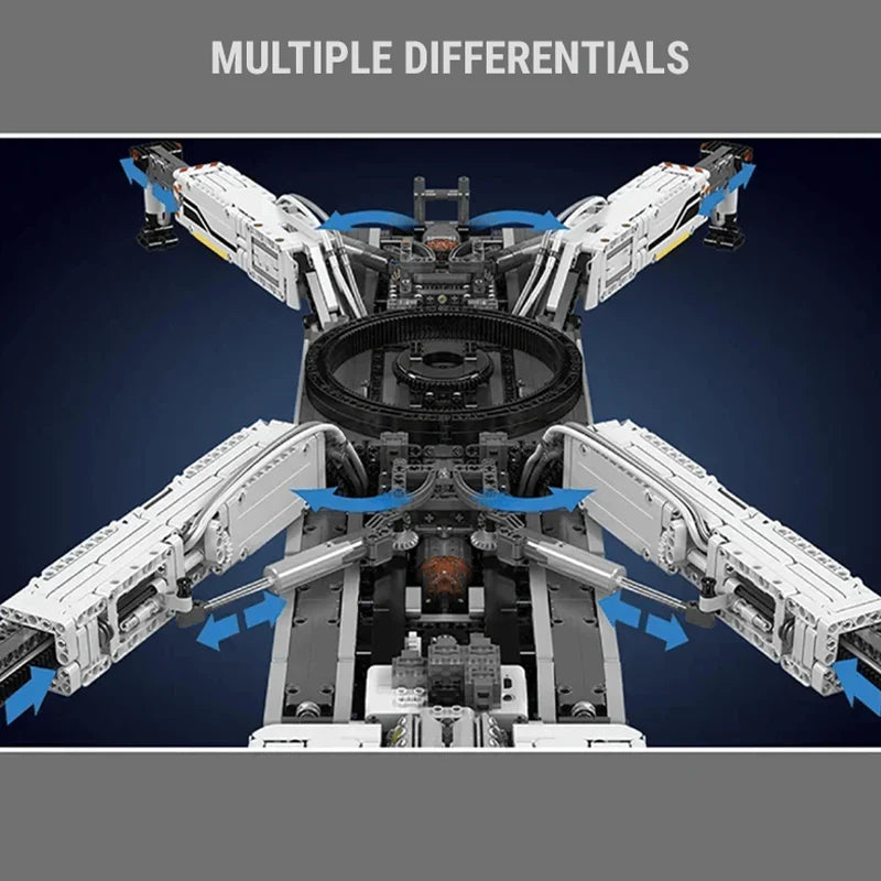 Motorized LTM11200 Crane 8506PCS