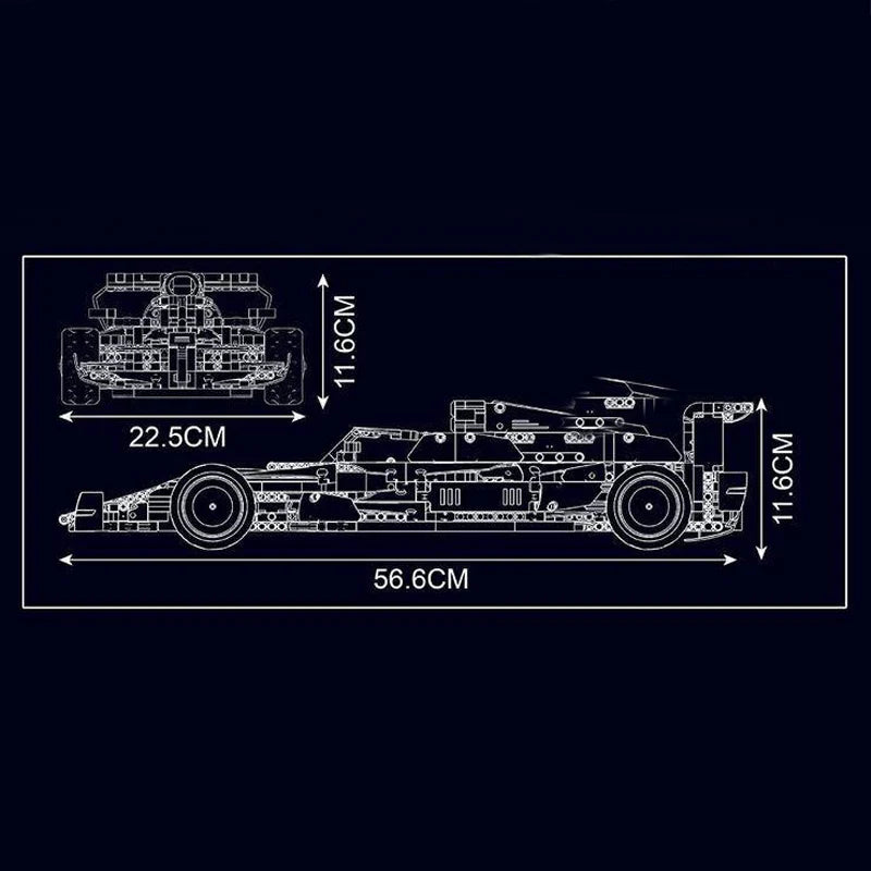 F1 Technic Racing Car 1185PCS