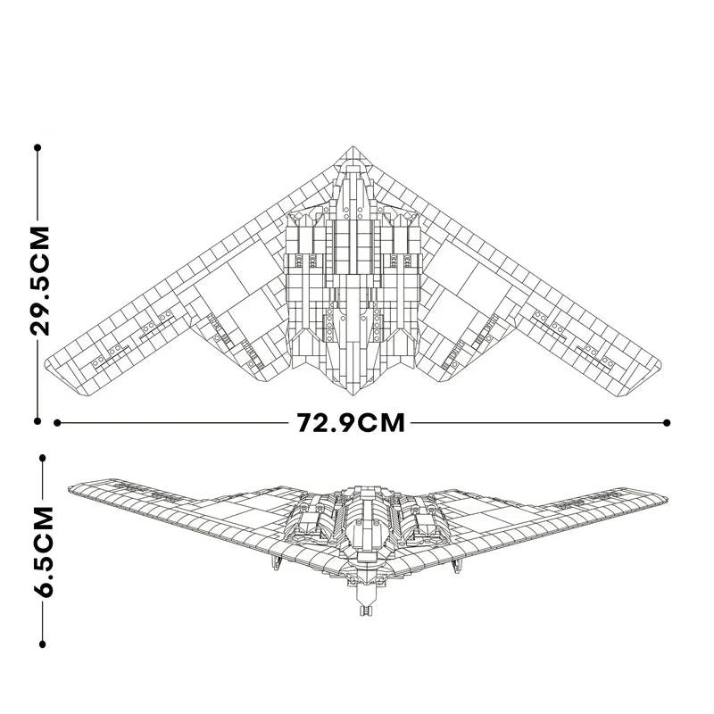 B2 Bombardier Militaire 2062 pièces