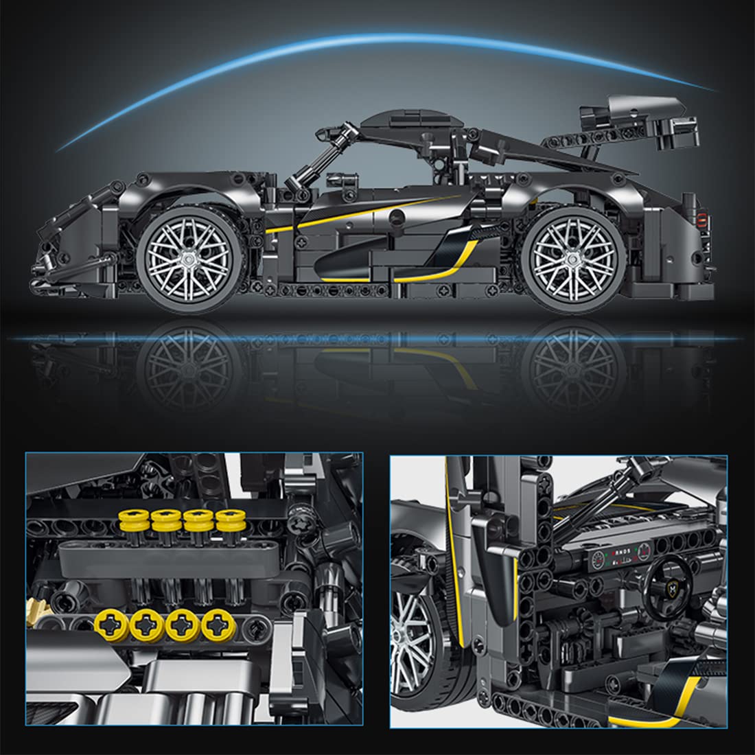 Black Regera R Hypercar 1505PCS