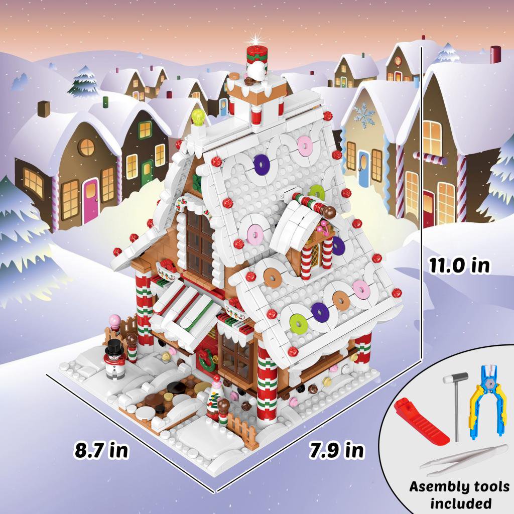 Christmas Gingerbread House 1453PCS