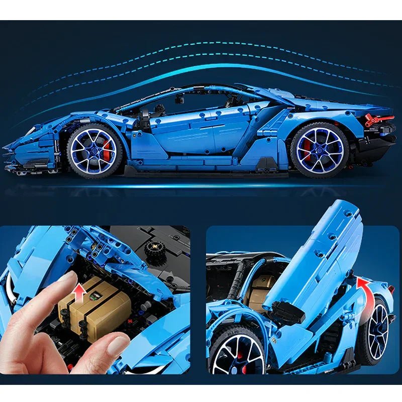 Ultimate Raging Blue-Bull 3842PCS
