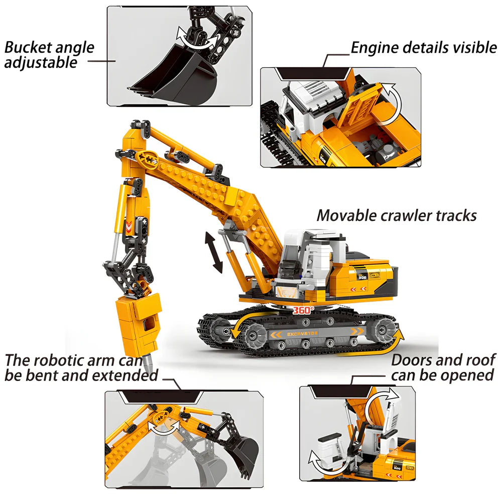 The Excavator 722PCS