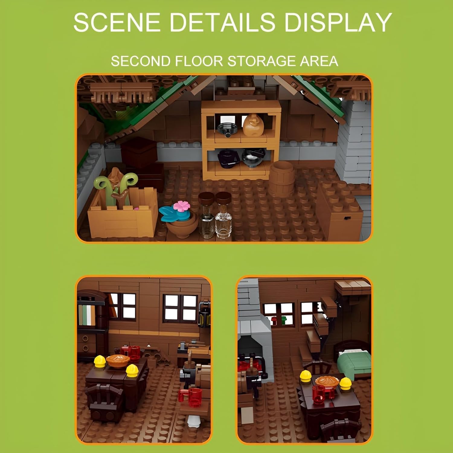 Forest Cabin Tiny Modular House 2234PCS