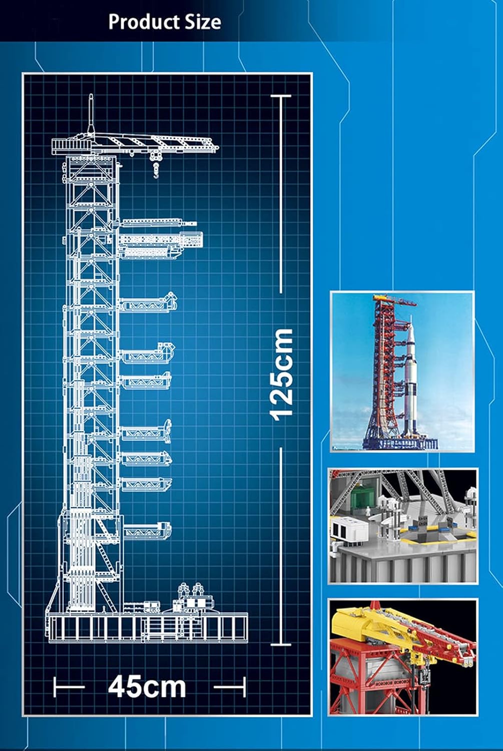Apollo Saturn V Launch Tower 3586PCS
