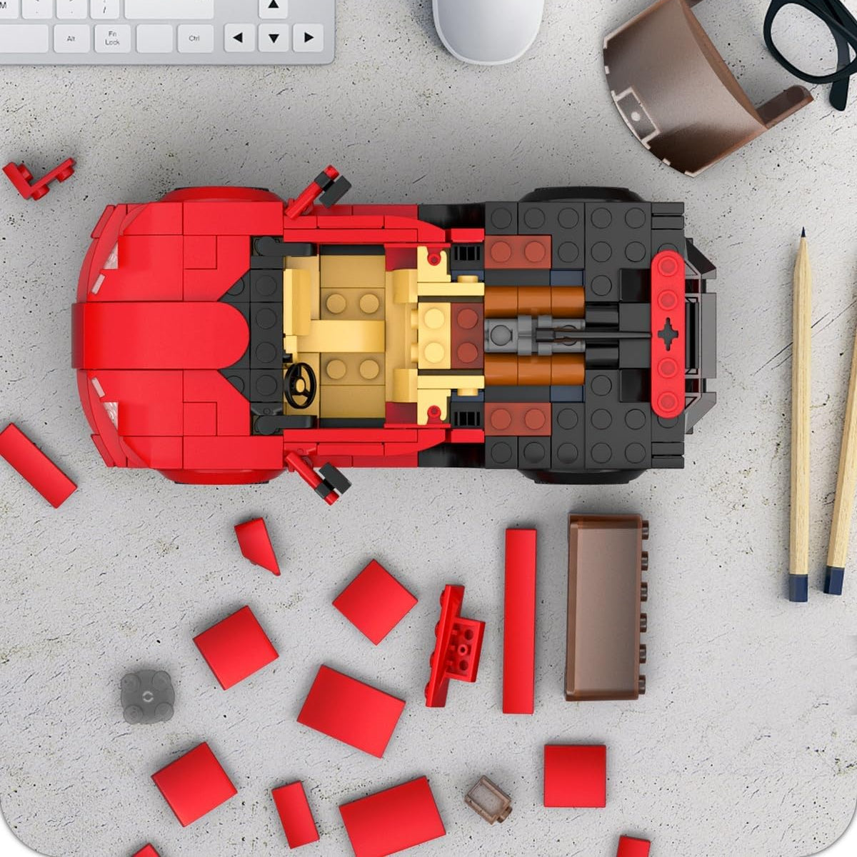Mini Bricks Veyron French Hypercar 374PCS