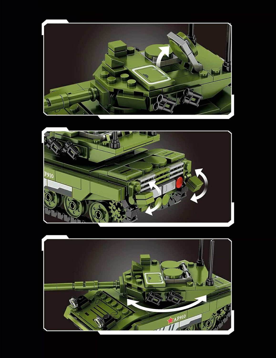 Leopard 2 tank 433PCS