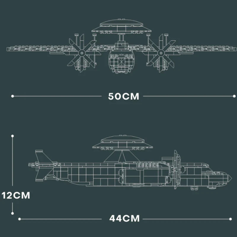 KJ-600 Avion de chasse Awacs 1144PCS