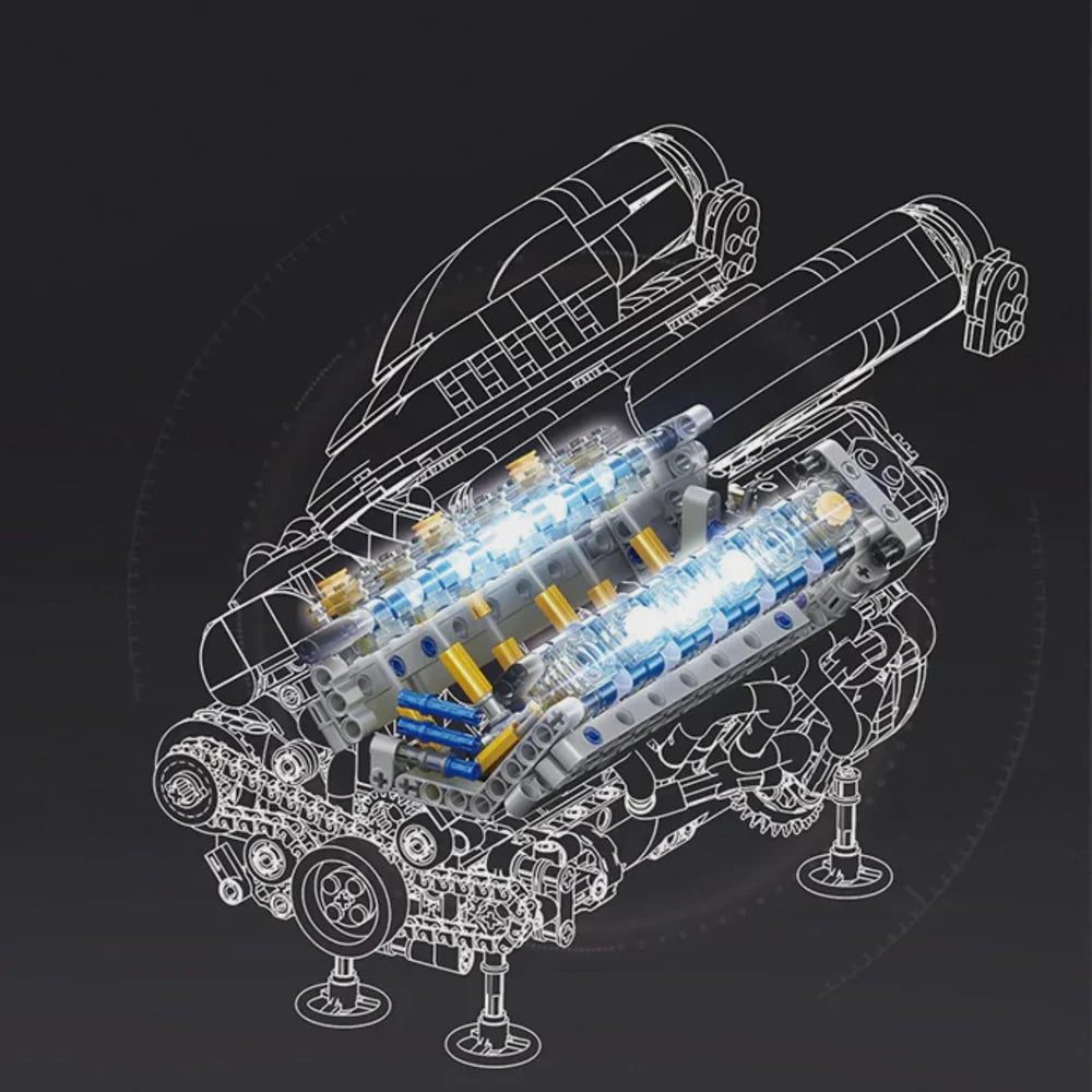 Italian V12 SP3 Engine 1240PCS
