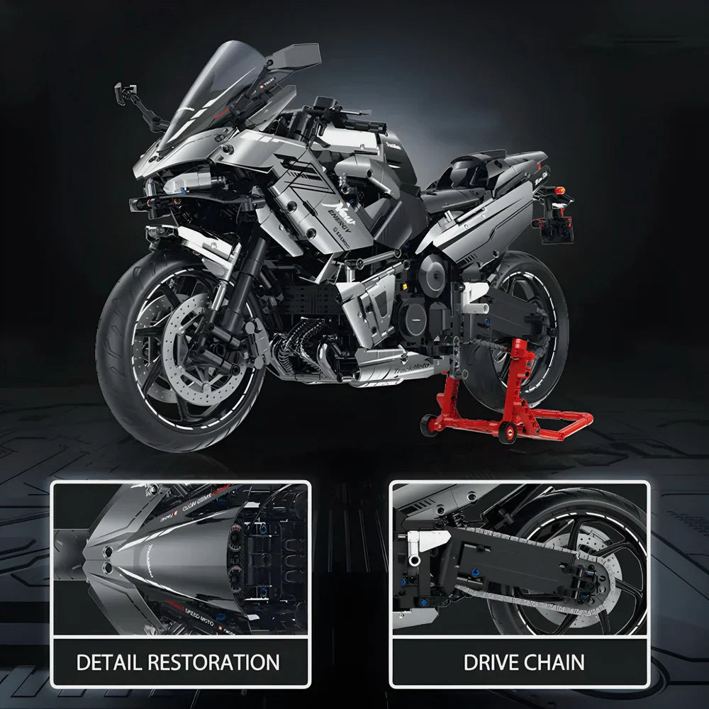 Moto de performance japonaise 2156 pièces