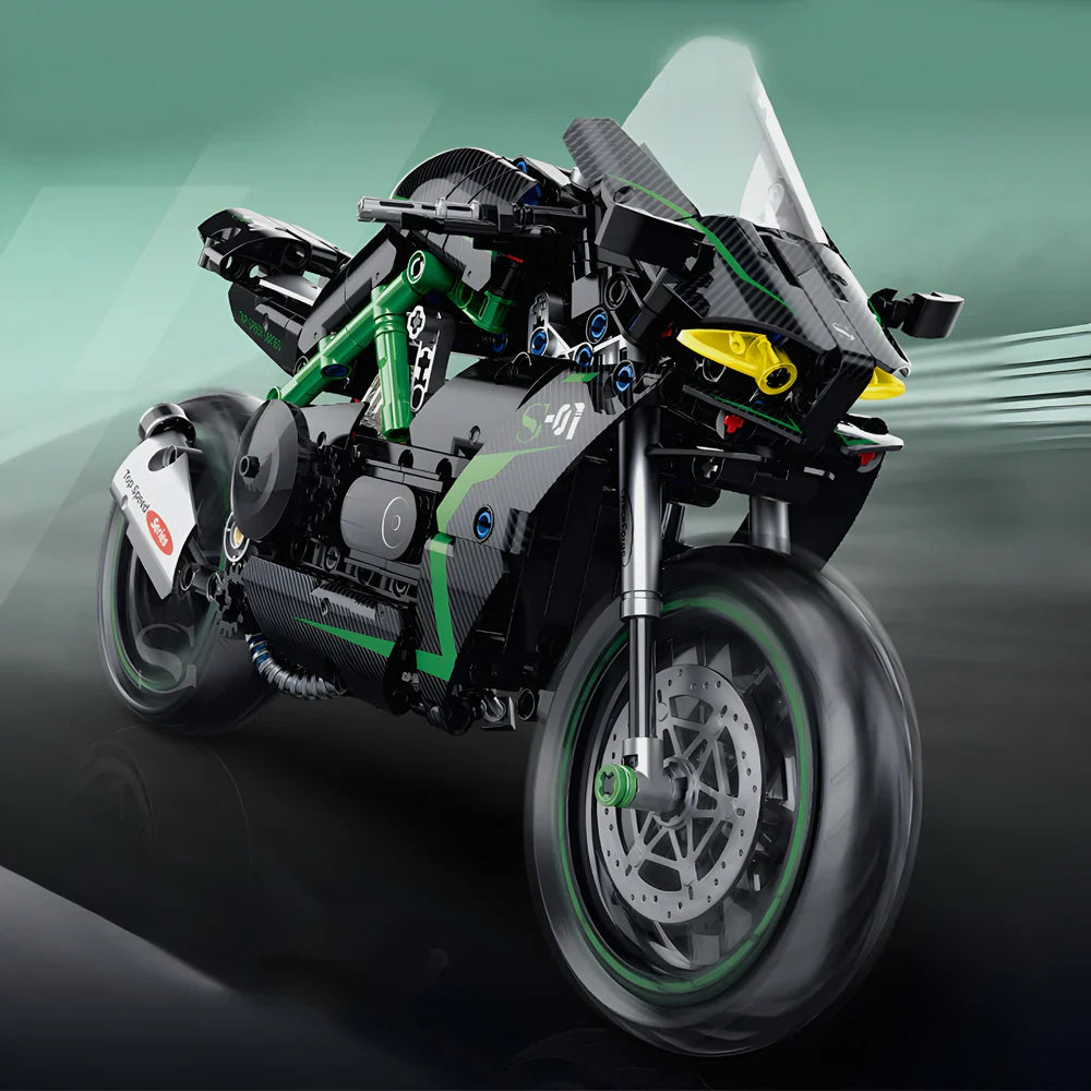 Japanisches Carbon-Motorrad 512 Teile