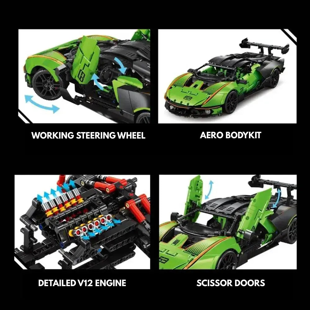 Italian Bull SCV 12 Supercar Building Blocks Kit