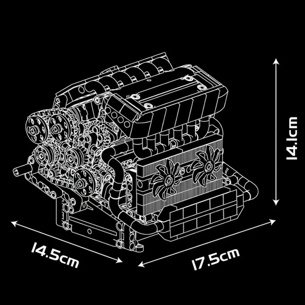 Bavarianischer Reihensechszylinder-Motor 744 TEILE