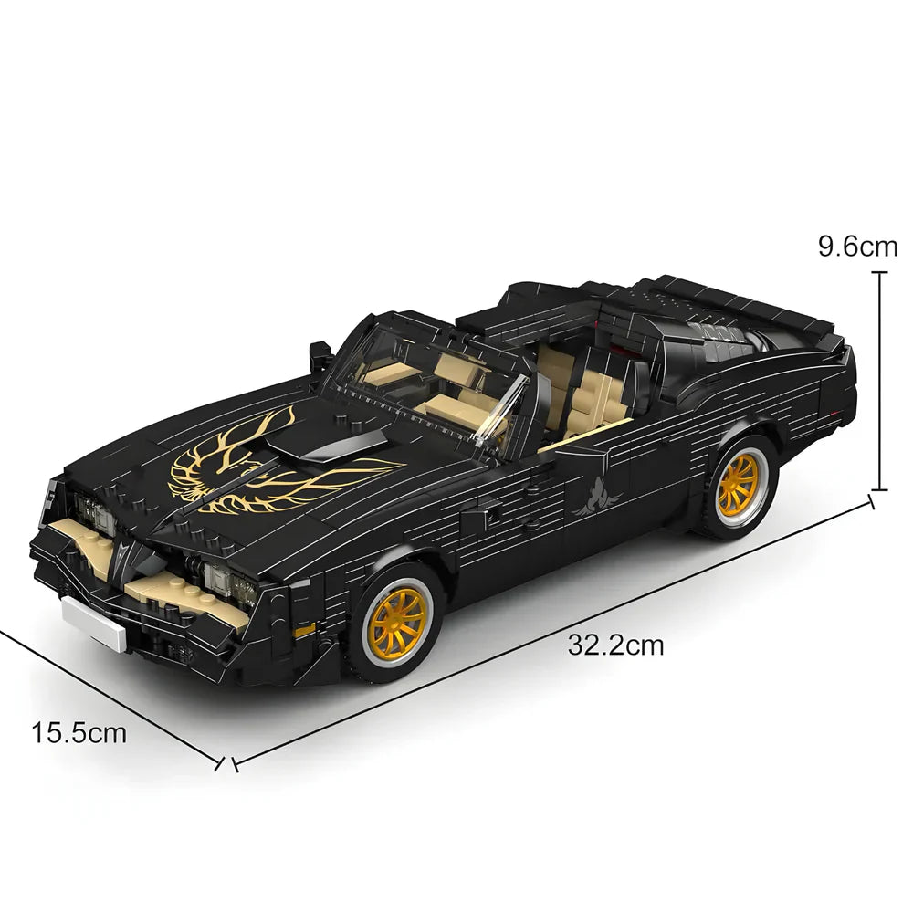 Cabriolet Muscle Car Américain Classique des Années 70 - 1556 Pièces