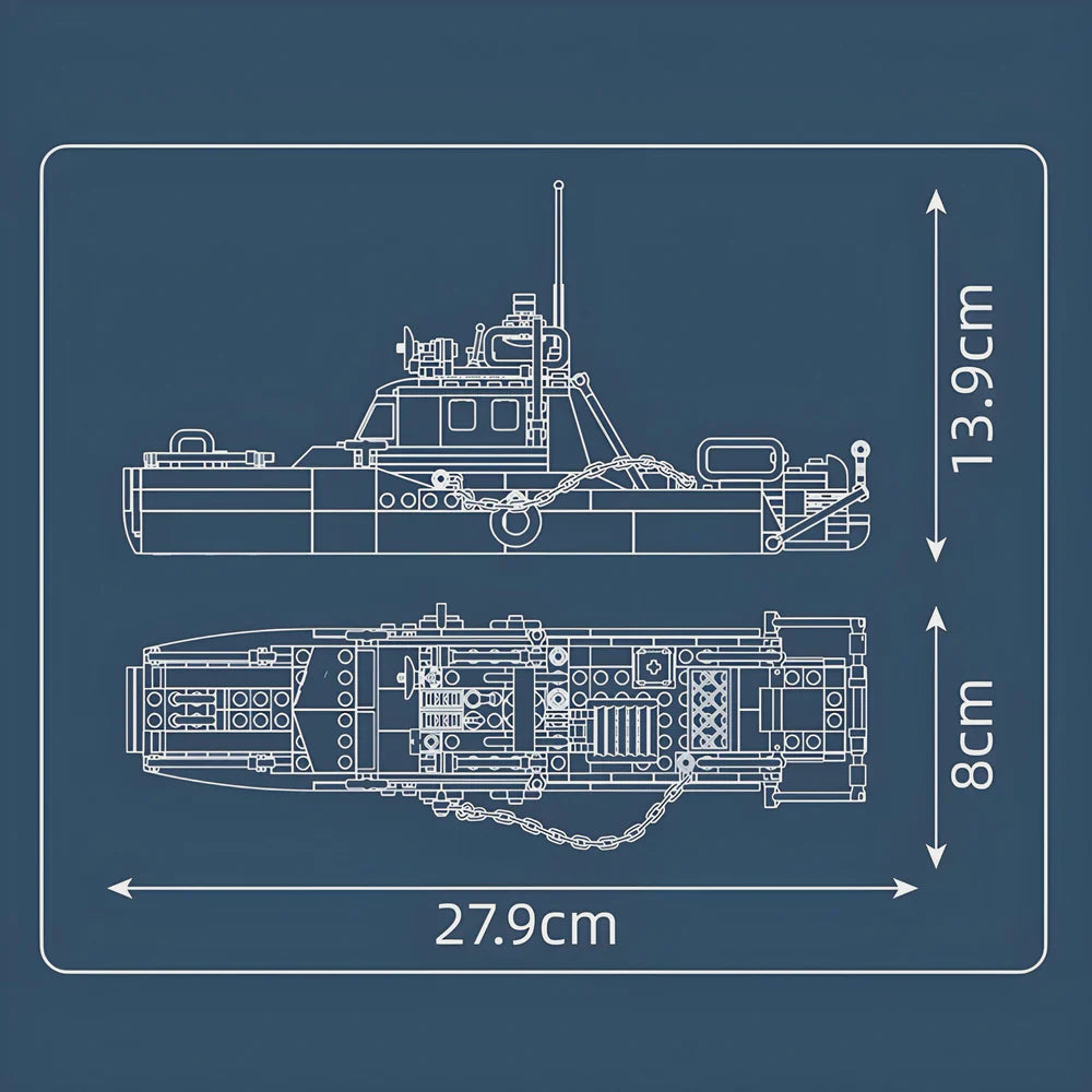The Police Boat 413PCS