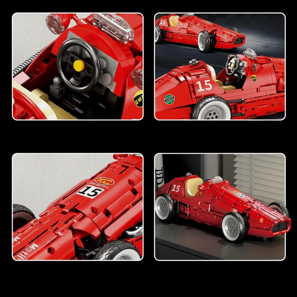 Courseur italien Grand Racer vintage des années 1950 1808 pièces