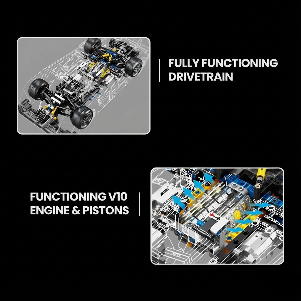 R8 LMP 2000 Endurance Racer 2425PCS