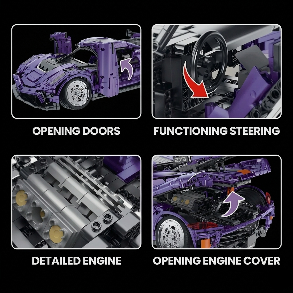Purple swedish hypercar 2861PCS