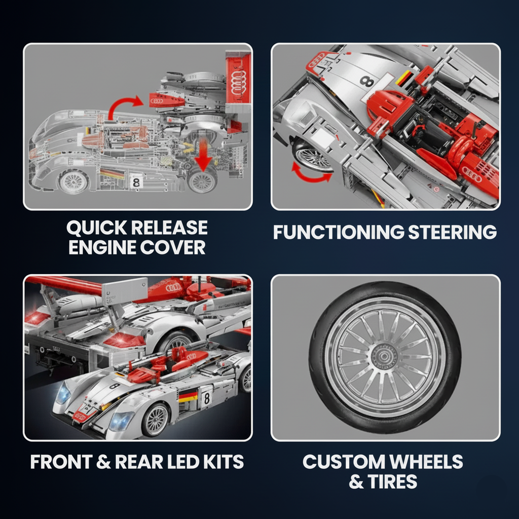 R8 LMP 2000 Endurance Racer 2425PCS