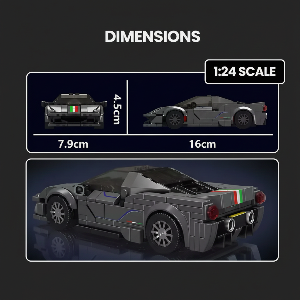 Mini Bricks Italian Pista Supercar 360PCS