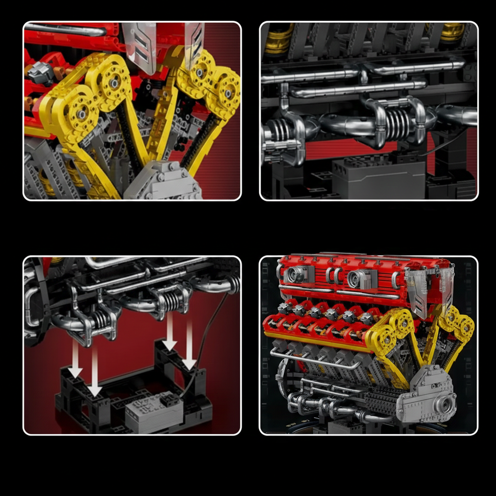 Supercar V12 Engine Italian 4720PCS