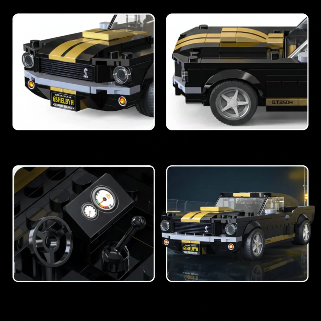 Mini Bricks GT350H Ikonisches Amerikanisches Muscle Car 286TEILE
