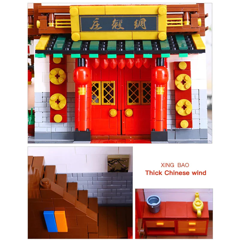 Chinesisches Traditionelles Haus 2787 Teile