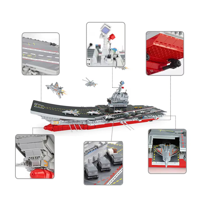 Creative Military Ship 1379PCS