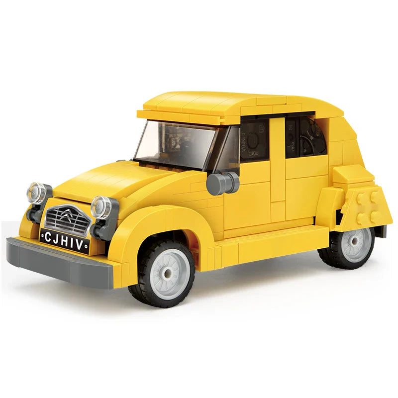 Minibricks Yellow 2CV Racing Car 298PCS