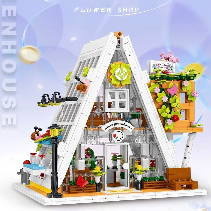 Glass Flower Shop 1413PCS