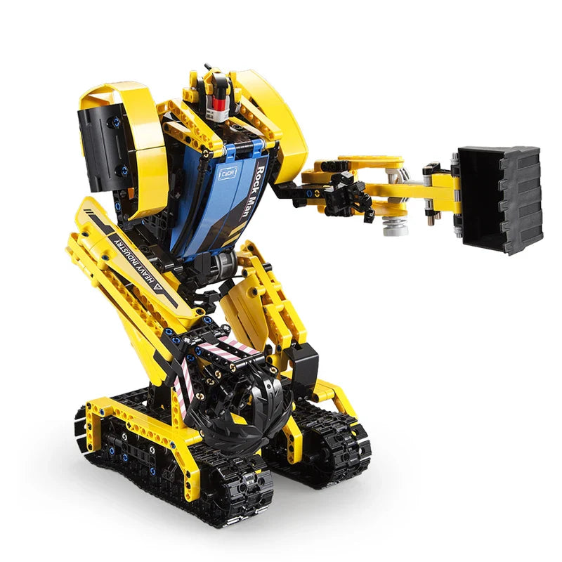 High-tech Rock Man Remote Control Crane Truck 1830PCS