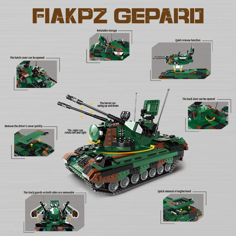 Flakpz Gepard 1352PCS