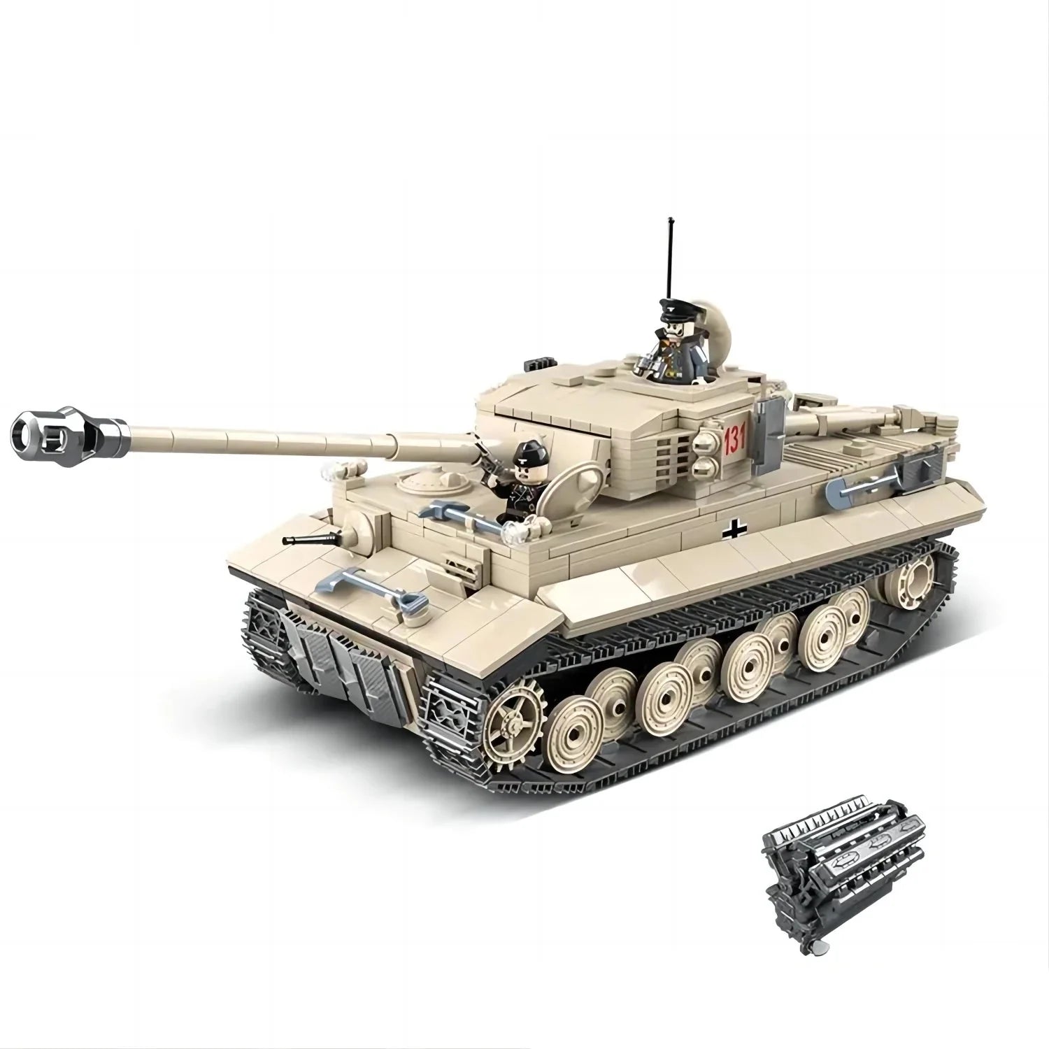 World War Tiger Tank 1018PCS