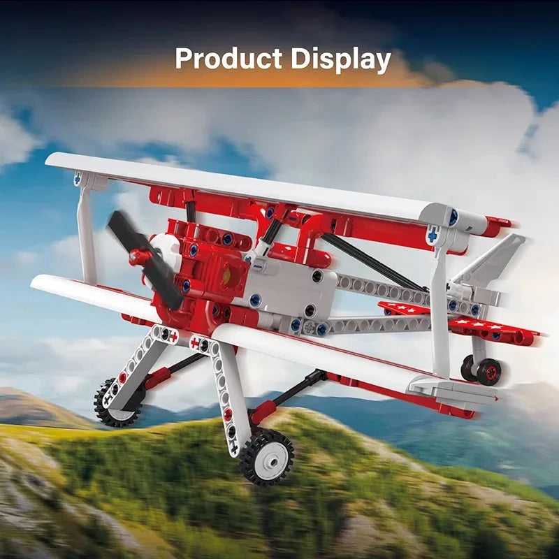 Doppeldecker Flugzeug 300 Teile