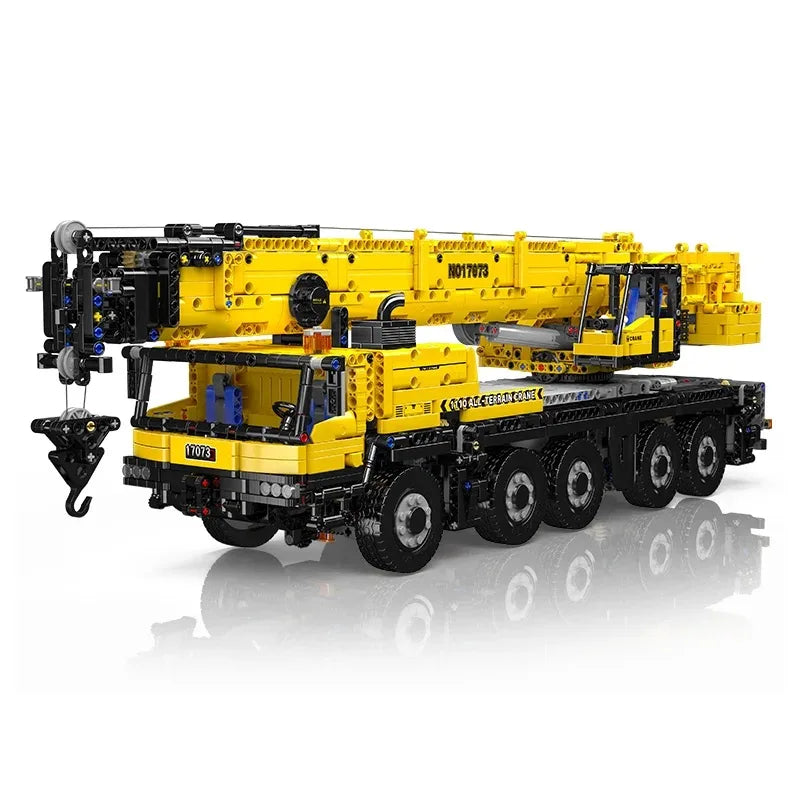 Motorized LTM1110 Yellow Crane Truck 3218PCS