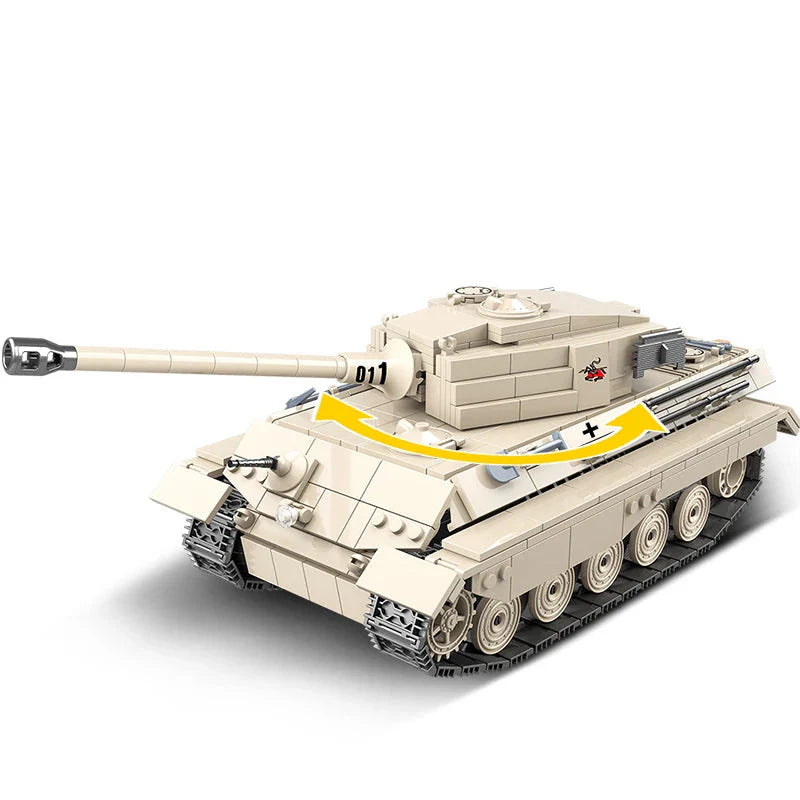 German King Tiger Tank 978PCS
