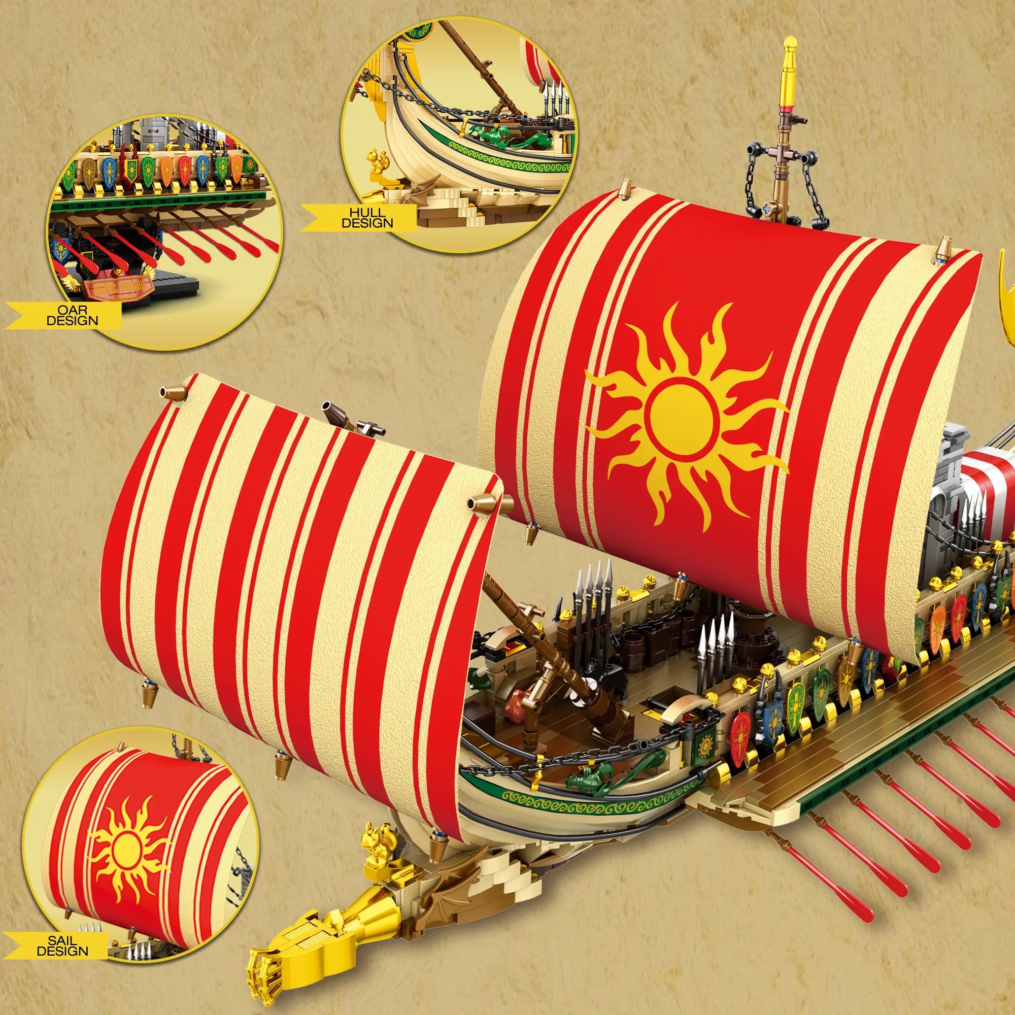 Griechisches Kriegsschiff 2982 Teile
