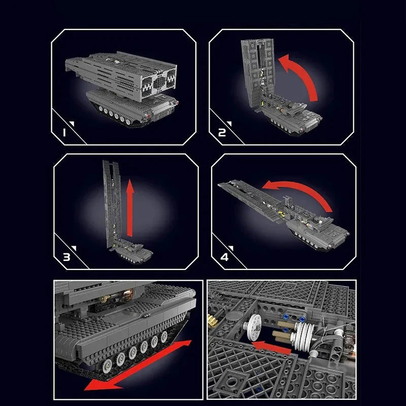 Militär gepanzerter Brückenlegepanzer 1759 Teile