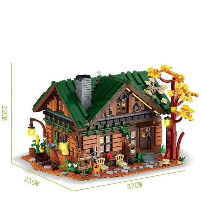 Forest Cabin Tiny Modular House 2234PCS