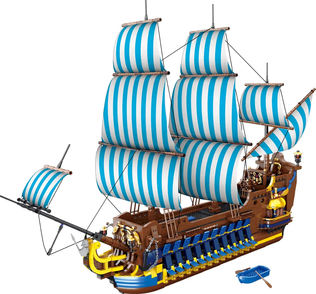 Blue Sail Pirate Ship 3265PCS