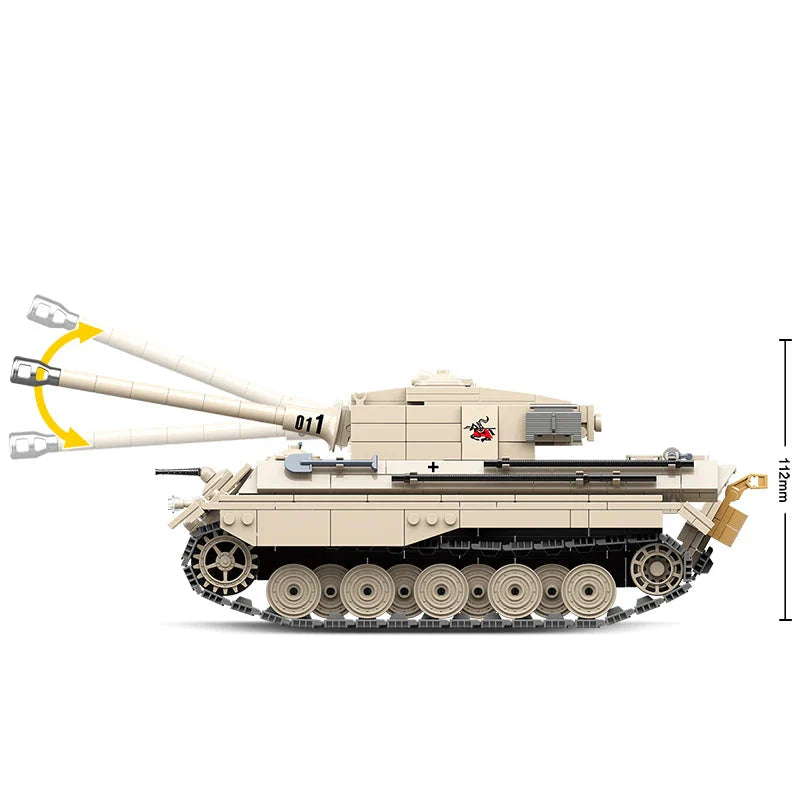 German King Tiger Tank 978PCS