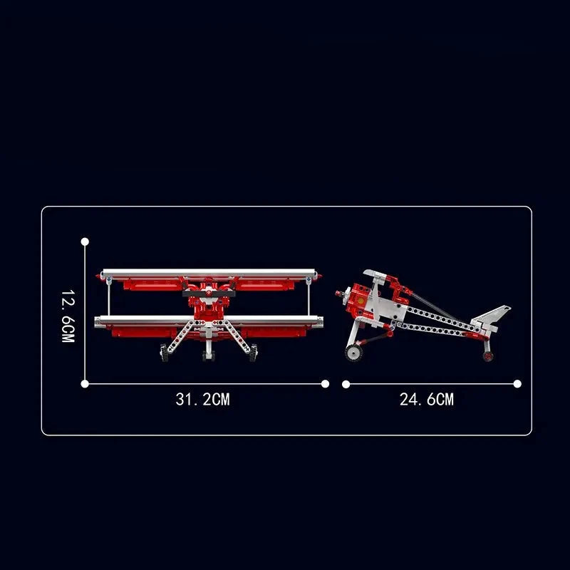 Doppeldecker Flugzeug 300 Teile