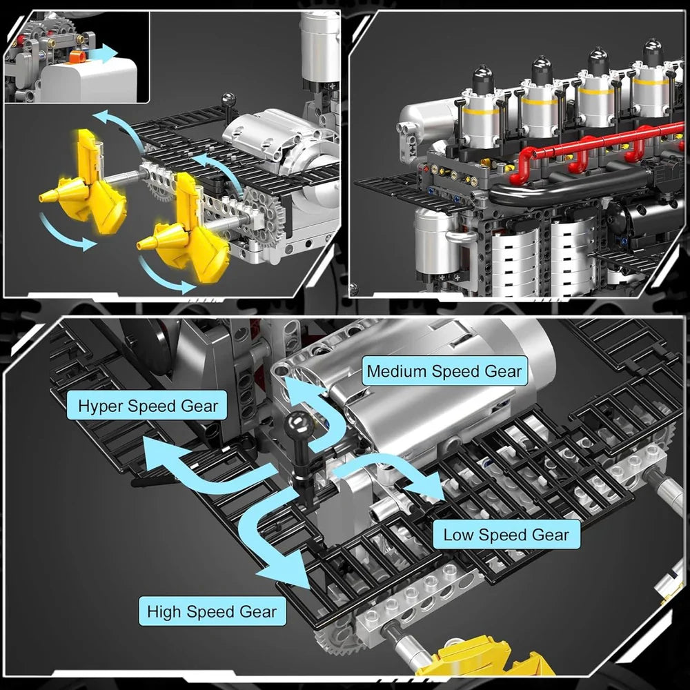 Twin Propeller Engine 3222PCS