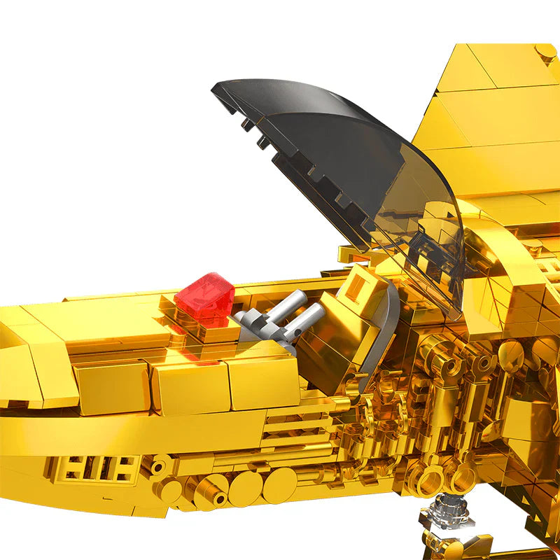 Gold Edition J-20 Kampfflugzeug 1202 Teile
