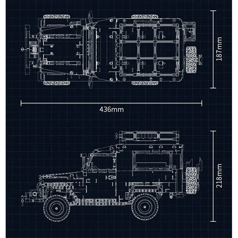 Klassischer FJ40 Land Cruiser 2101 Teile