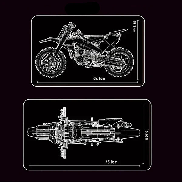 Motocross Bike 1302PCS
